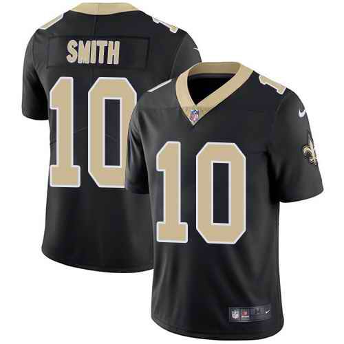 Men New Orleans Saints #10 Tre Quan Smith Nike Black Vapor Limited NFL Jersey->new orleans saints->NFL Jersey